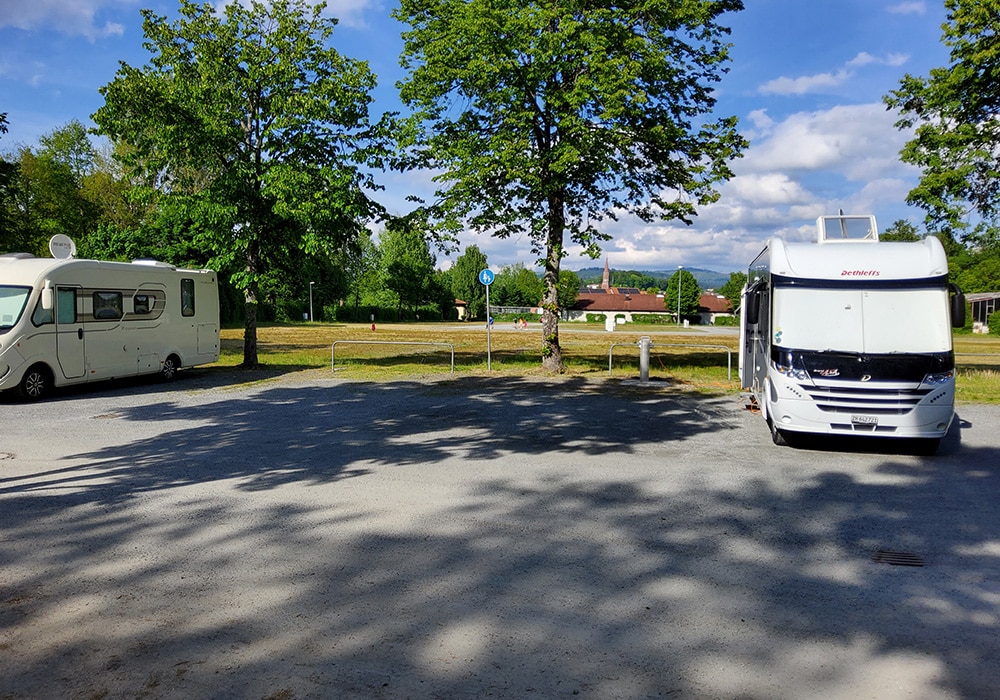 Wohnmobilstellplatz in Zwiesel.