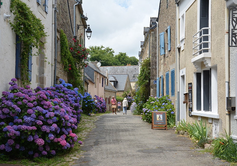 Französische Gasse in der Bretagne