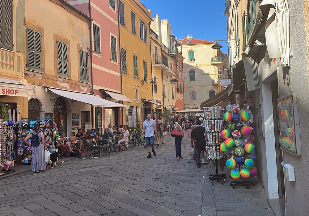 Finale Ligure in Ligurien, Italien.
