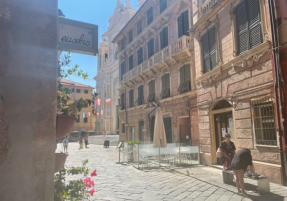 Finale Ligure in Ligurien, Italien.