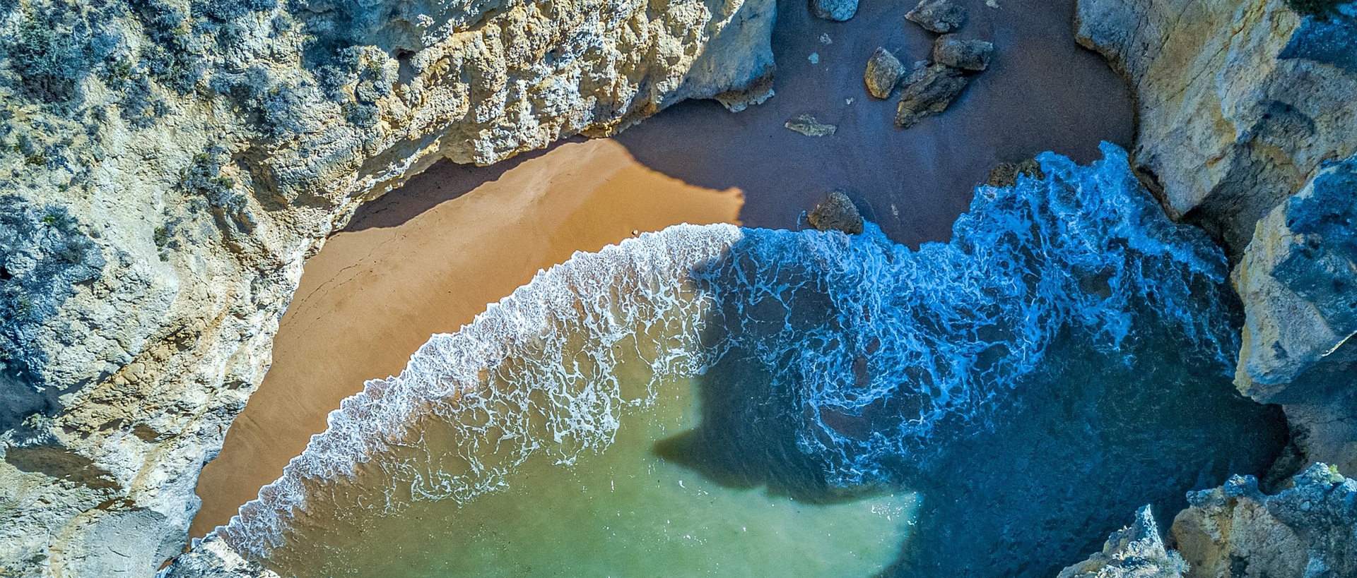 Strandbucht in Portugal