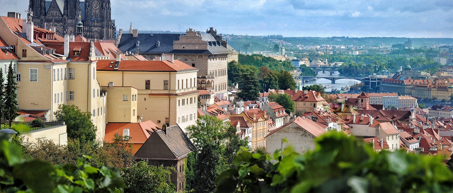 Schöne Aussicht in Prag in Tschechien