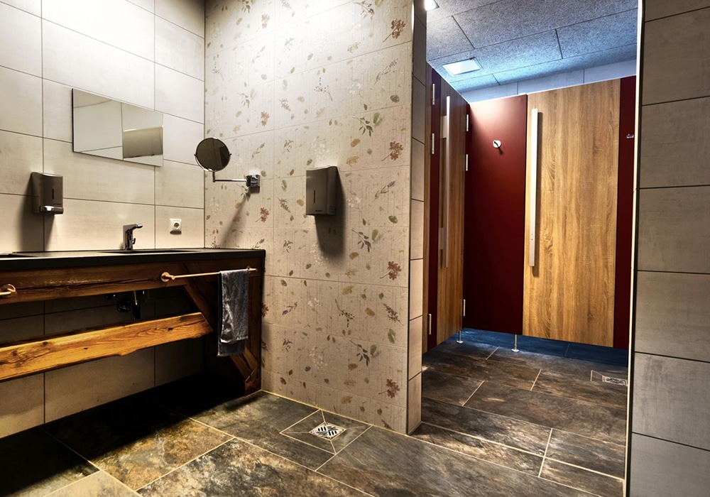 Sanitäranlagen am Reisemobilhafen Erlebnispark Glück Auf